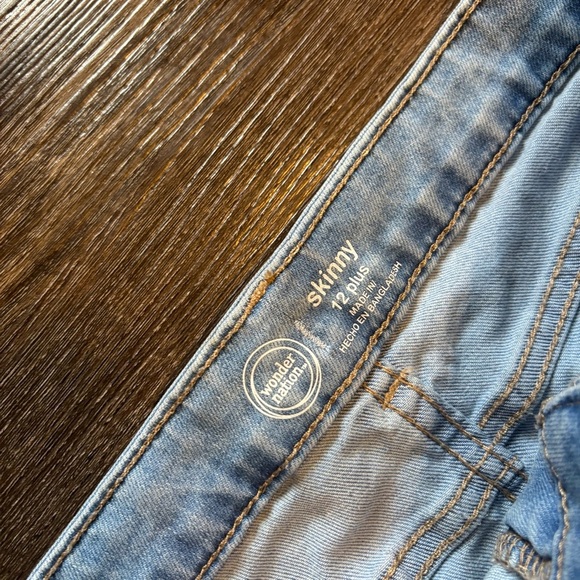 #0068 Wonder Nation Women's Light Blue Skinny Jeans - Picture 2 of 6